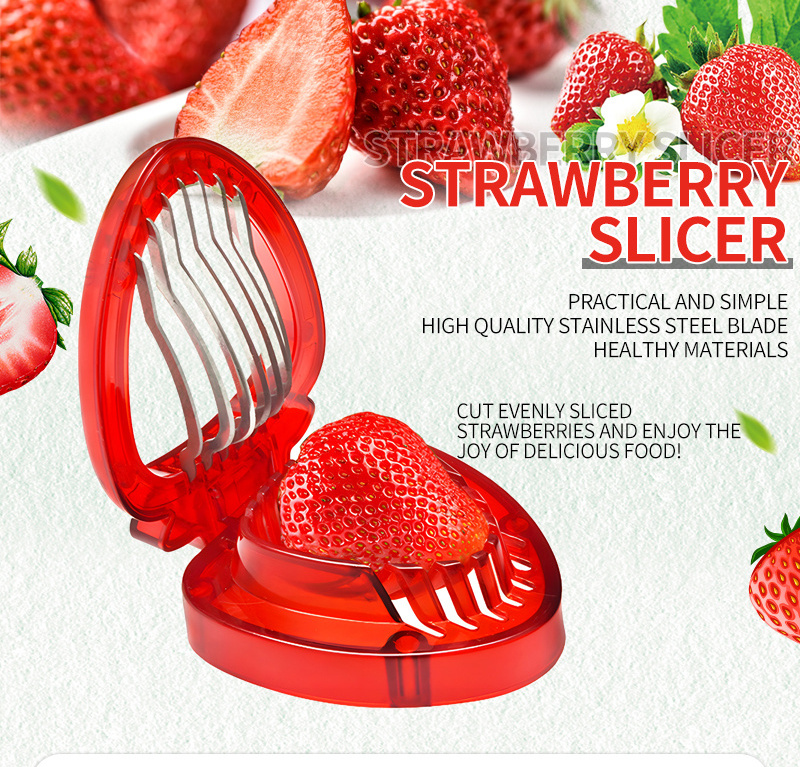 430 stainless steel fruit tools kitchen gadget egg strawberry slicer cutter