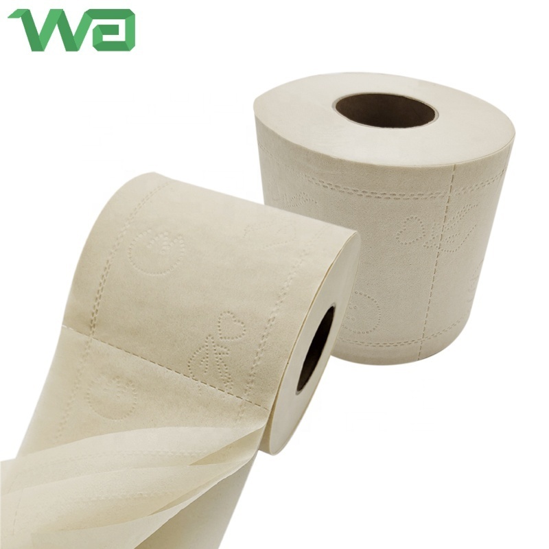 Plant base 6 30 60 in large ultra soft family mega master roll bagasse toilet paper