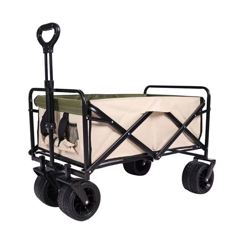 Outdoor Steel Frame garden camping foldable cart wagon