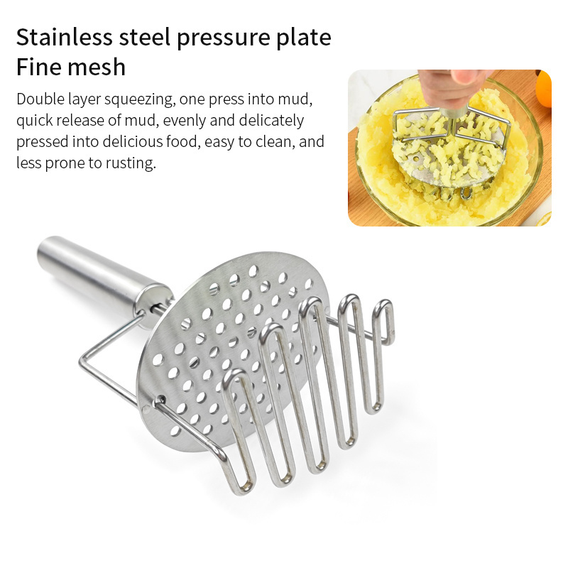 Kitchen Tool Gourmet Potato Ricer Masher Stainless Steel Wire Handle Potatoes Beans Press