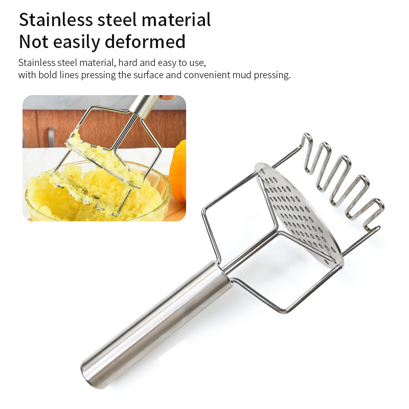 Kitchen Tool Gourmet Potato Ricer Masher Stainless Steel Wire Handle Potatoes Beans Press