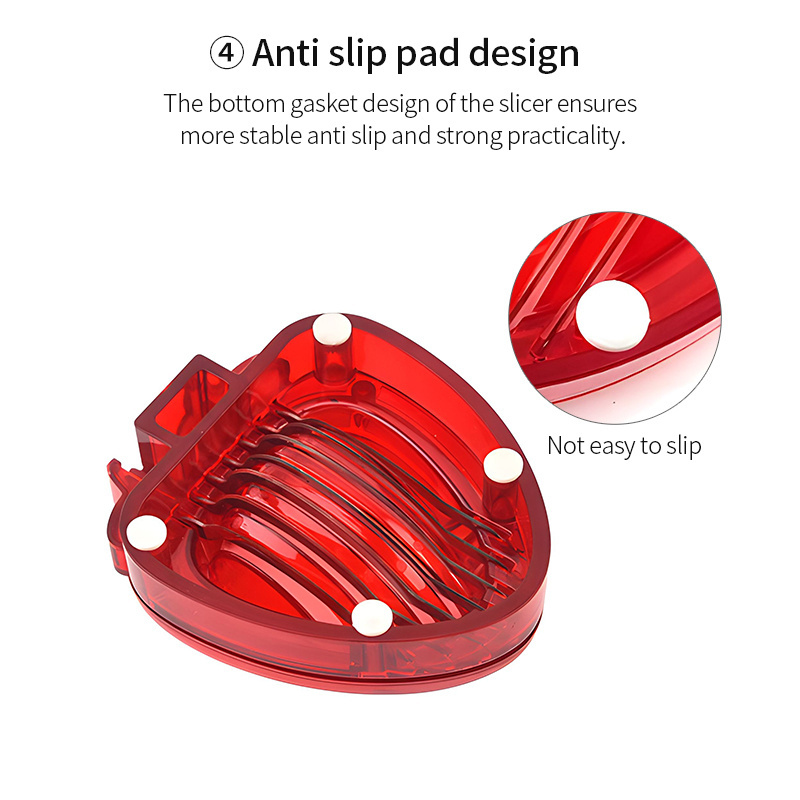 fruit & vegetable tools 430 stainless steel multipurpose egg strawberry slicer cutter