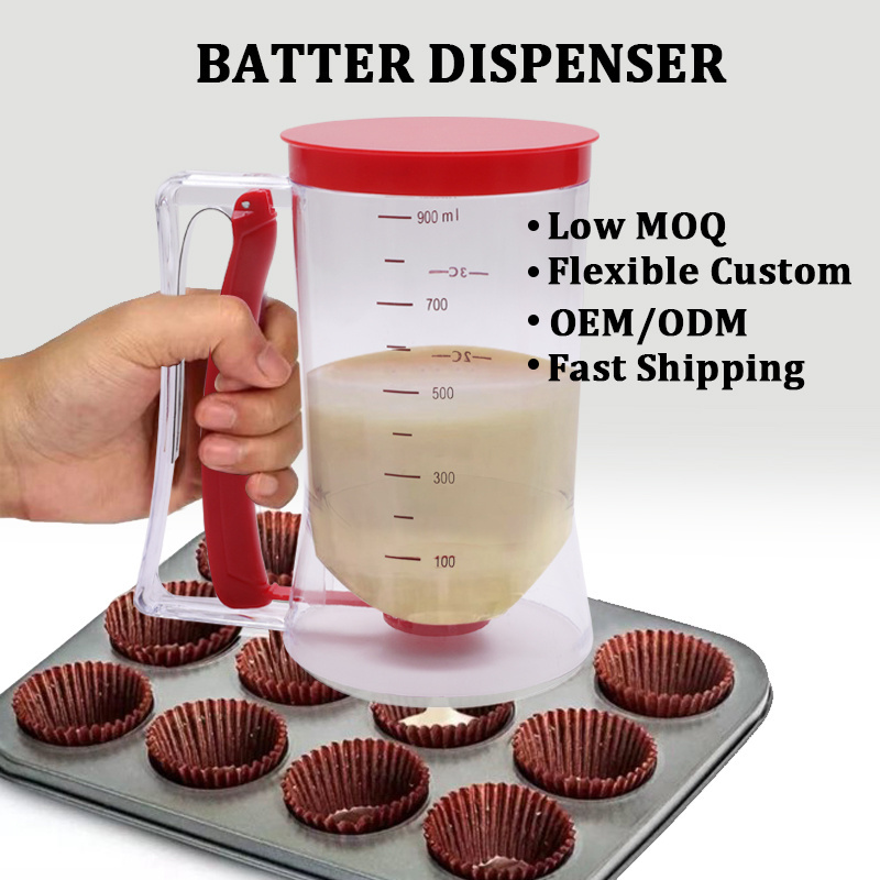 Baking Tool 900ML Plastic Handheld Cupcake Waffle Maker Pancake Batter Dispenser