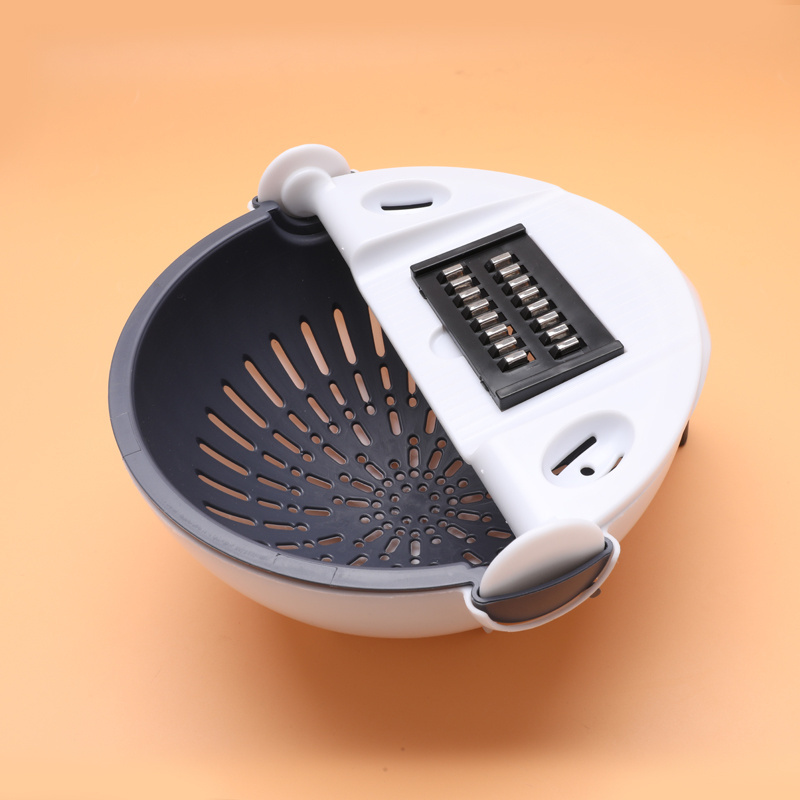 9 in 1 multifunctional kitchen slicer fruit chopper manual vegetable cutter with drain basket