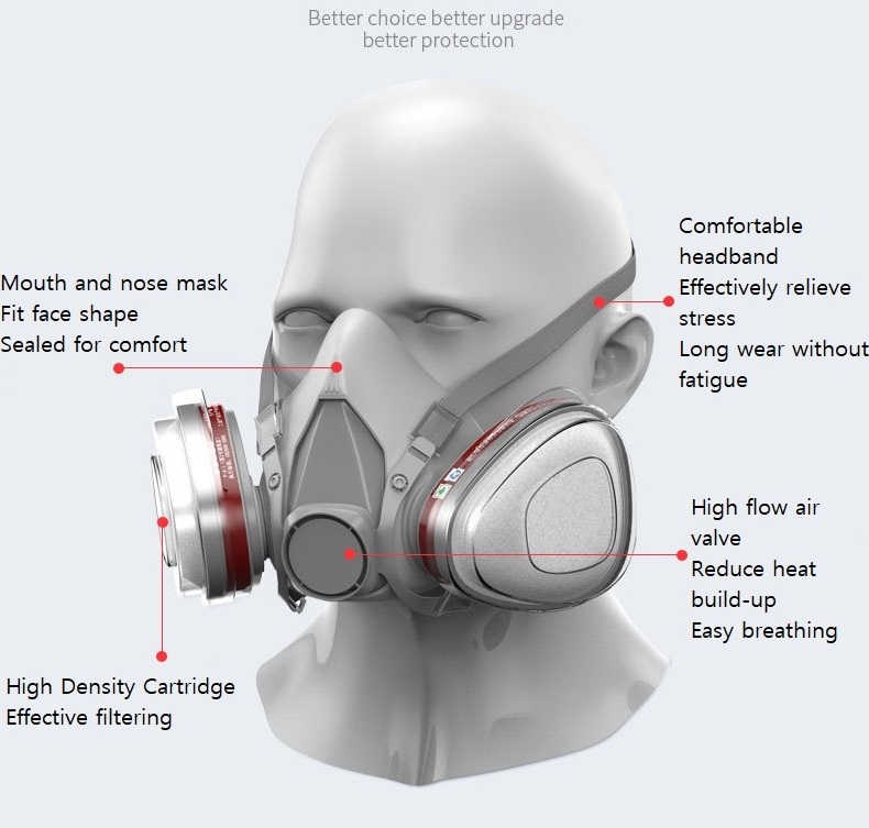 Chinese Supplier New Fashion Winter Half Mask Portable Gas Mask Neoprene Motorcycle Half Face Mask