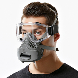 disposable black coal mine half face industrial gas and dust mask  respirator with valve for construction dust-proof protection