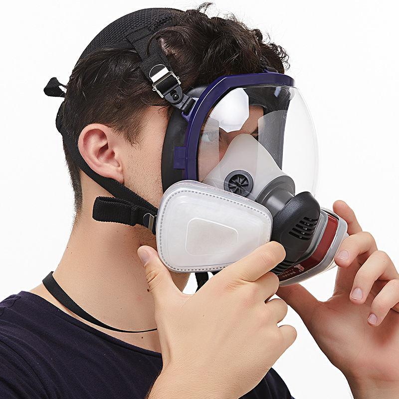 Full face cbrn nbc gas filter black mask respirator tactical anti nuclear radiation bong tear russian kids with oxygen tank