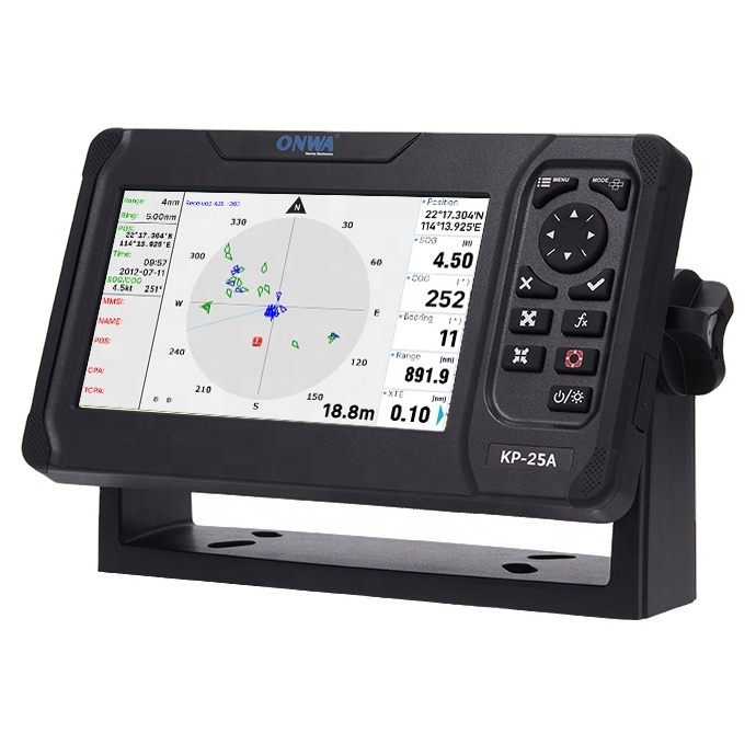 New ONWA KP-25 KP-27 5 7 inch Marine GPS Chart Plotter with class B AIS transponder KP-25A KP-27A