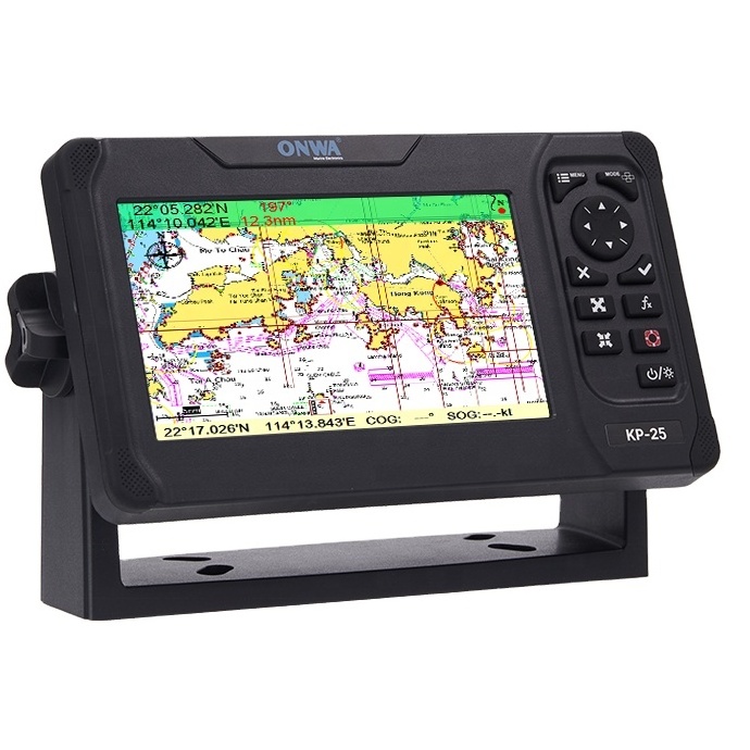 New ONWA KP-25 KP-27 5 7 inch Marine GPS Chart Plotter with class B AIS transponder KP-25A KP-27A