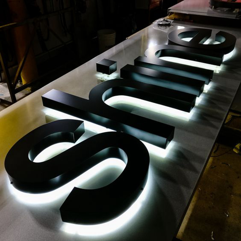 Winbo Custom wall name 3D letters outdoor acrylic led logo sign shop front lit 3D channel letter store front signs