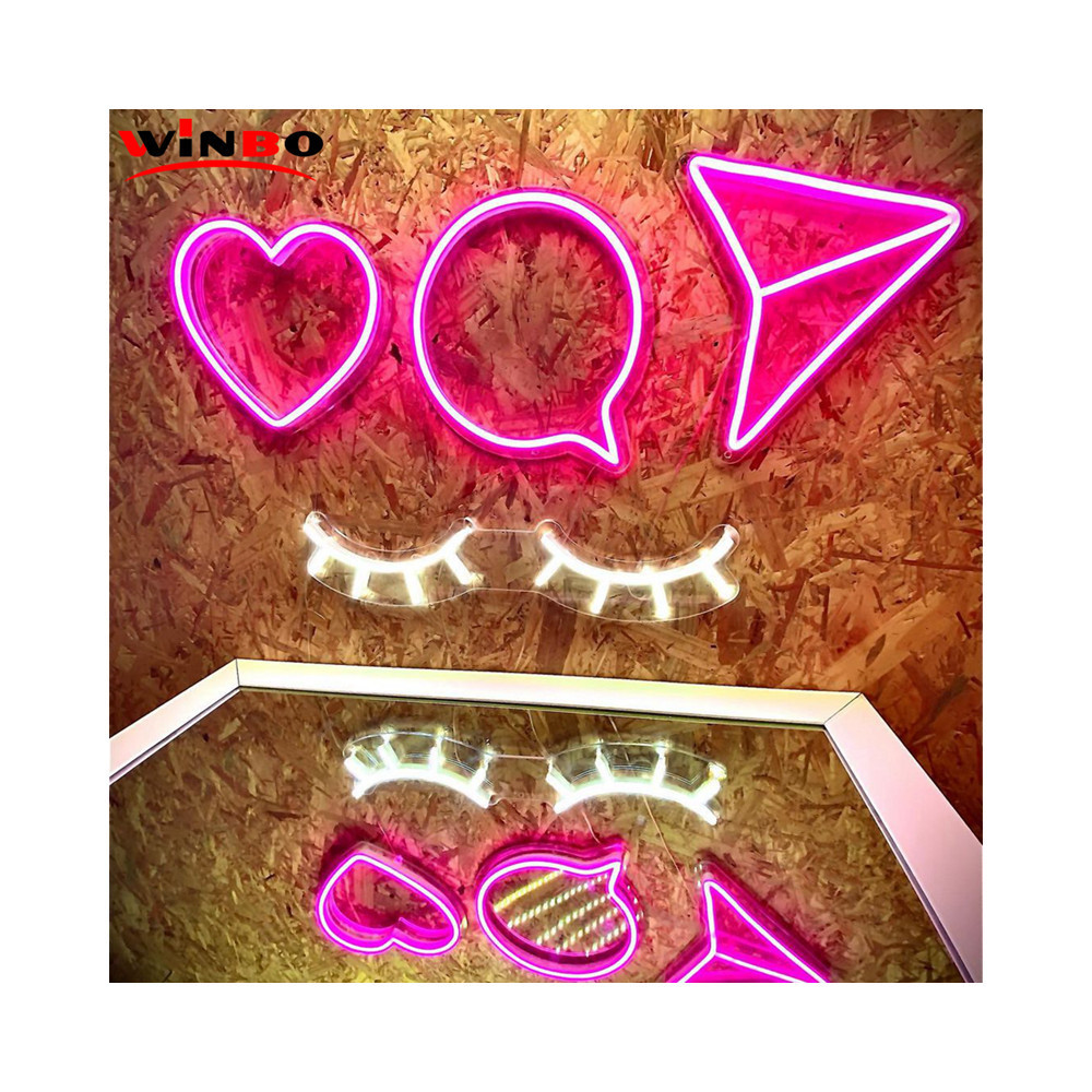 Winbo One Neon Light Free Design Letters Separate Led Neon Wedding Room Party Wall Decor Lash Neon Sign