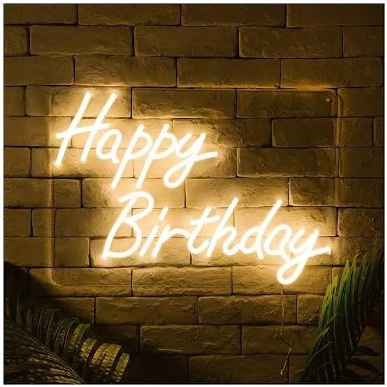 Winbo ODM/OEM NO MOQ Happy birthday letters Custom led Light Neon Sign for Name Logo Birthday party wall decor