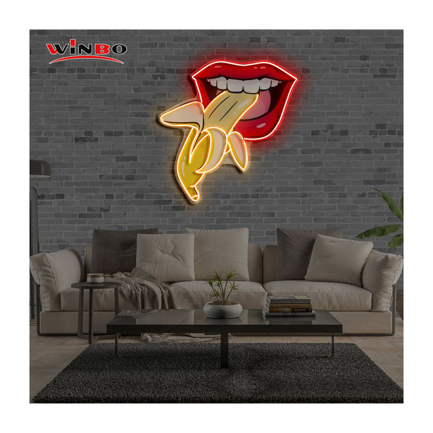 Winbo Custom Led Neon Sign Nails Led Neon Sign Welcome To The Jungle Room Party Wall Decor acrylic neon signs art