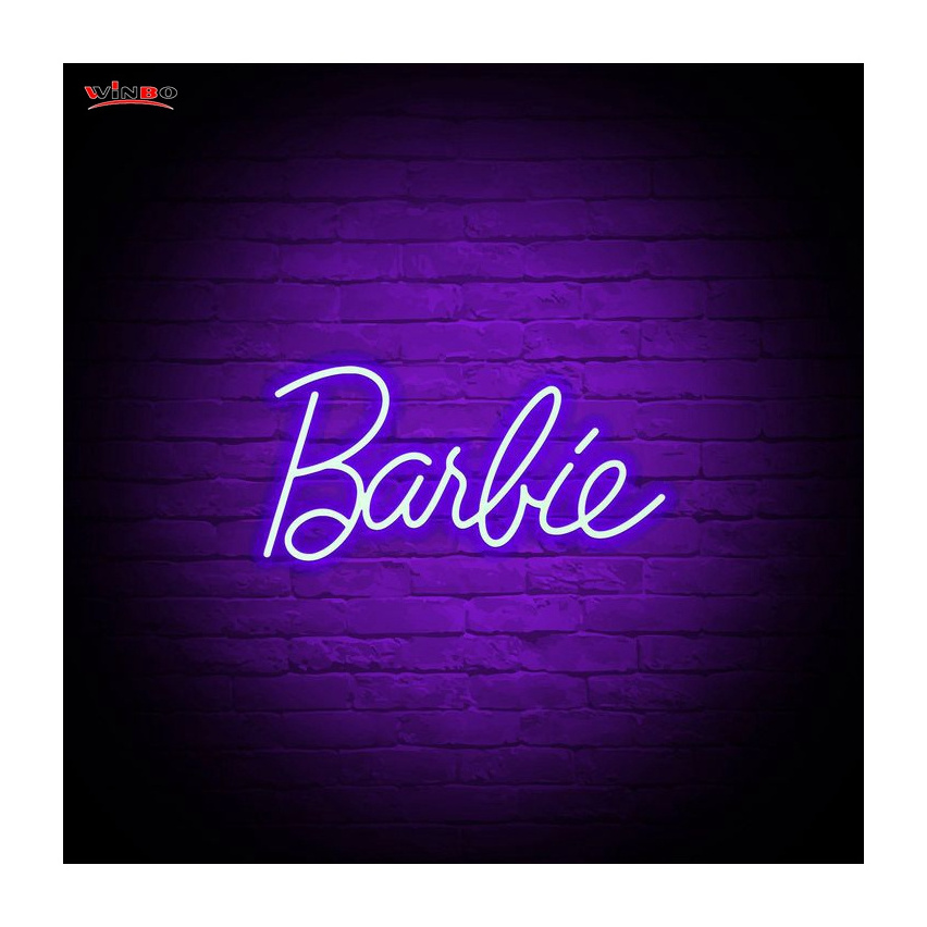 Dropshipping Free Design Custom Led Neon Light Name Custom Drop Shipping barbie neon sign