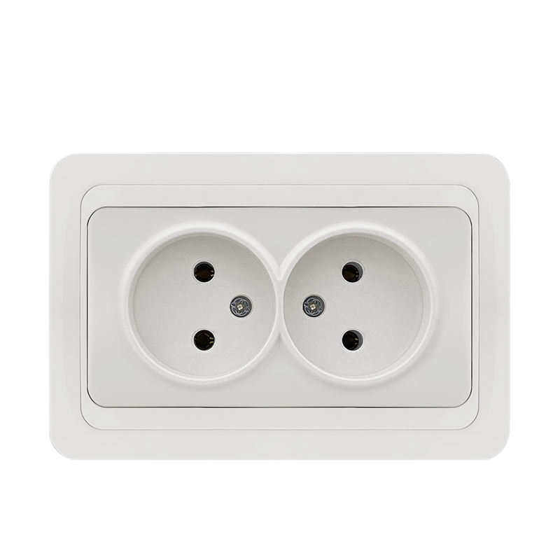 European Standard 2-Pole Wall Electrical Socket Switch with Protective Cover: Easy to Install