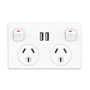 Australian Standard 10A 2 Gang EU Type C switch electric switches and sockets wall box