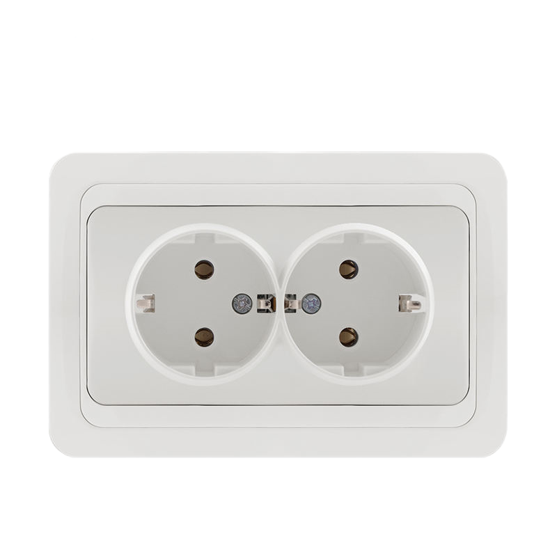 European Standard 2-Pole Wall Electrical Socket Switch with Protective Cover: Easy to Install