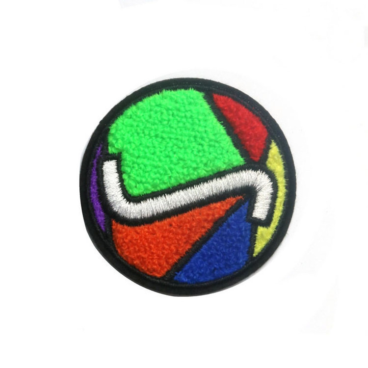 Top sales Heat Transfer Patch On Clothes chenille Embroidery Patch of Custom Designer Iron On Patches