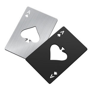 Factory Price Playing Cards Stainless Steel Credit Card Metal Bottle Opener