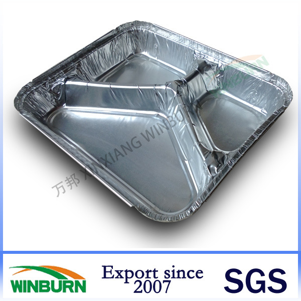 8011 Formed Aluminium Foil Container pans with Lid for Food