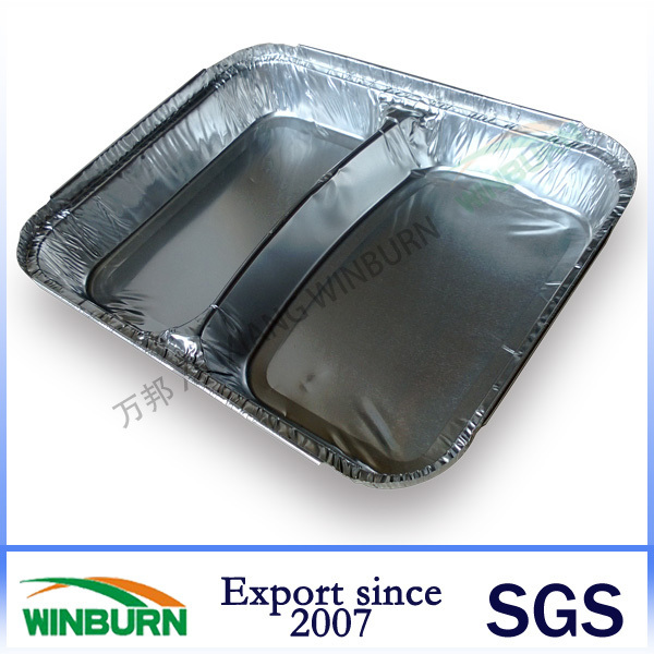 8011 Formed Aluminium Foil Container pans with Lid for Food