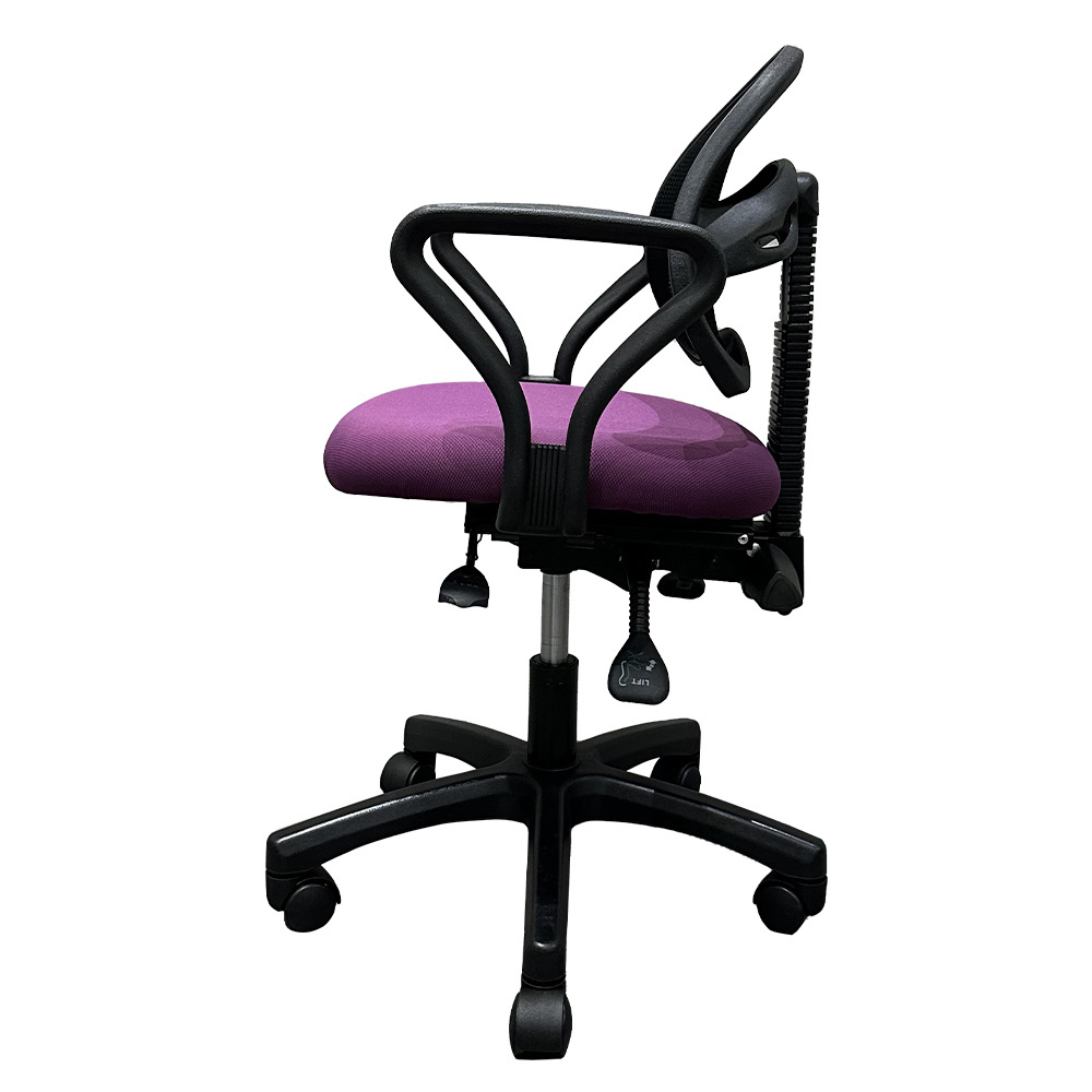 Office Office Chair with Armrest Small Space Saving Multifunctional Mesh Fabric Minimalist Iron Swivel Chair 816AK Premium