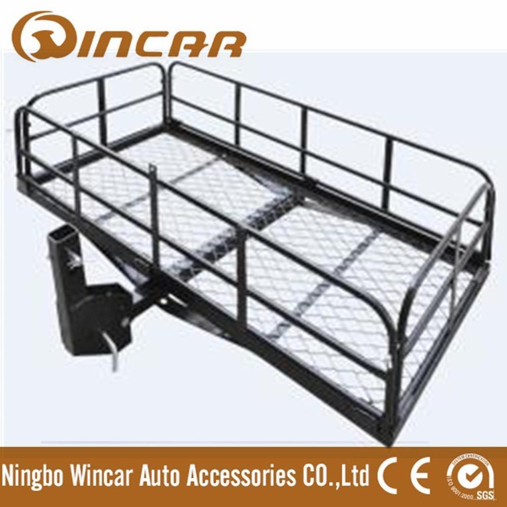 Foldable Hitch Cargo Carrier Mounted Basket Luggage Rack with 2