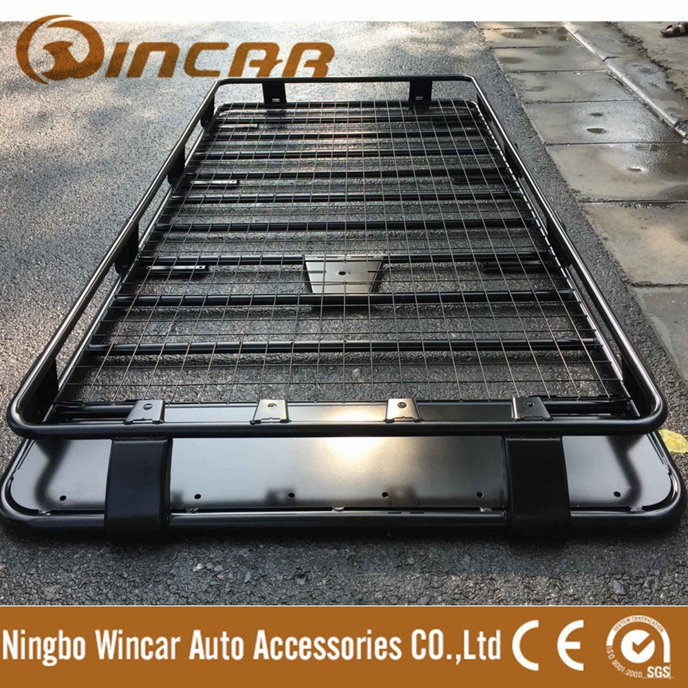 Offroad Auto Car Roof Luggage Rack with Spare Wheel Holder