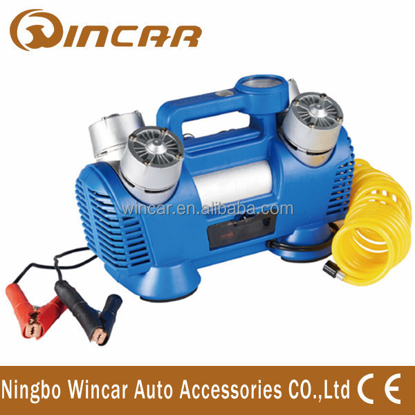 Off Road 24 Hours Heavy Duty Cycle Air Compressor 4 Cylinders 130L/min Tire Inflator for Car