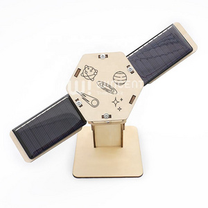 Beidou Navigation Satellite 3D Puzzle Model Kids Educational Toys DIY 3D Wooden Puzzle Aerospace Model