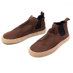 Hot Sale Soft Leather Male Shoes Casual Boot Slip on Men Low Cut Boots