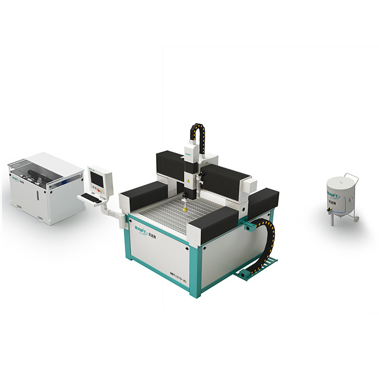 1000*1000 mm mini waterjet cutting machine with 420mpa intensifier pump