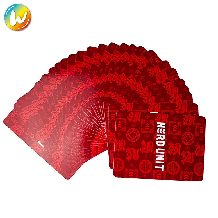 Customizable best quality design premium 100% waterproof pvc plastic poker cards mini playing cards with printing service