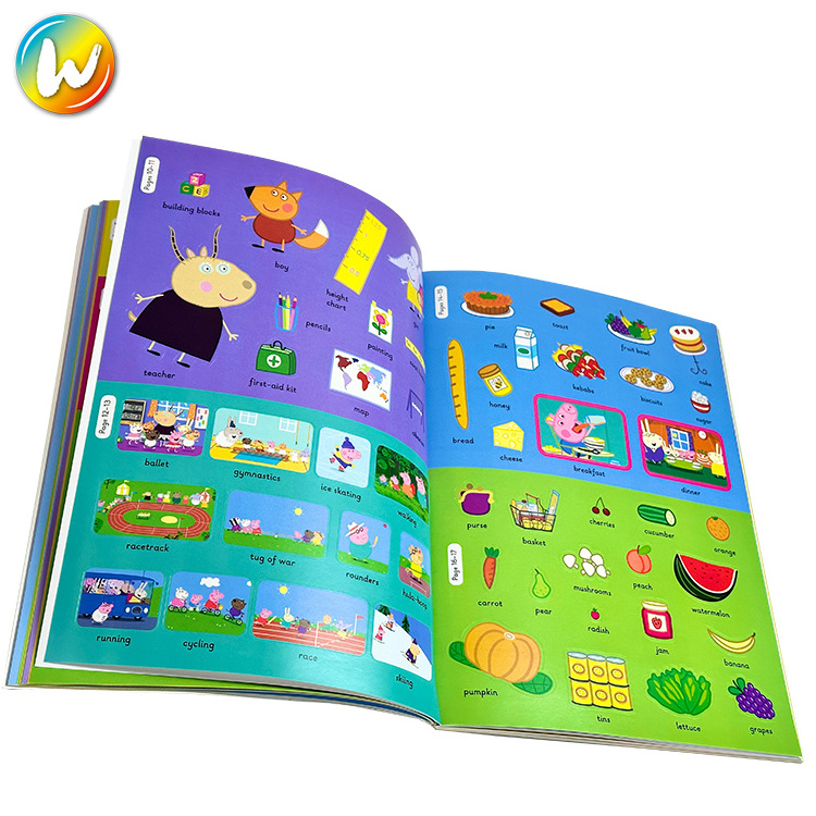 High quality custom printing journaling activity kids planner blank reusable sticker book for collecting stickers