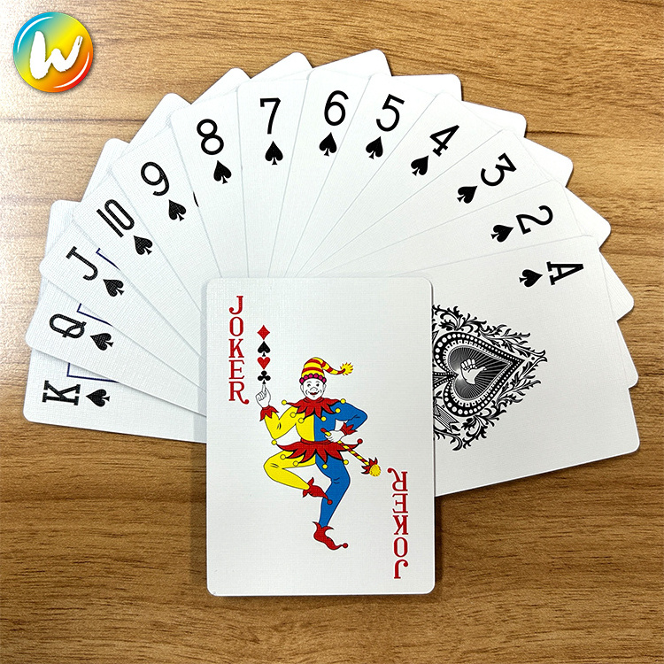 Yimi printing waterproof linen deck plastic Poker Paper blank marked sublimation Playing Cards