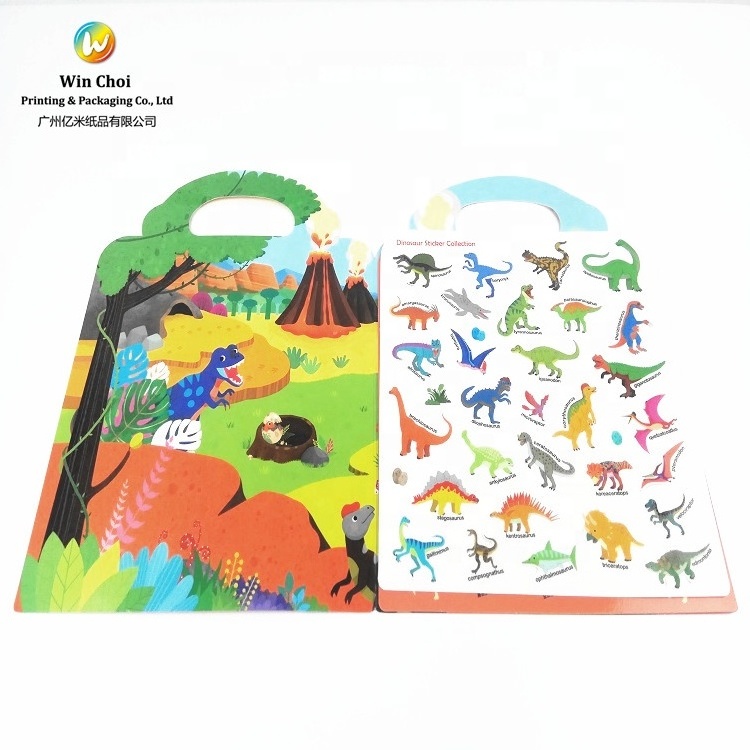 Yimi paper Eco full color reusable happy planner children kids sticker book with custom printing