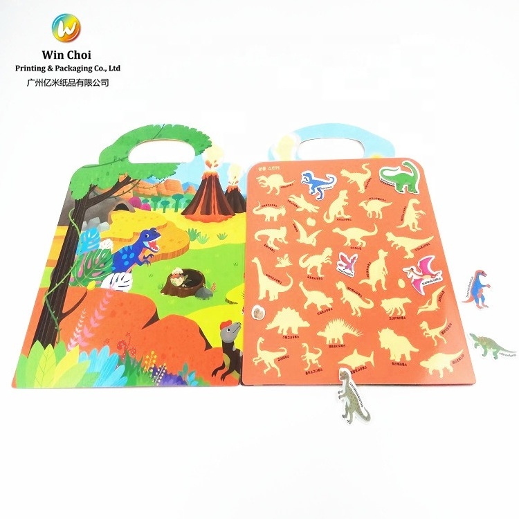 Yimi paper Eco full color reusable happy planner children kids sticker book with custom printing