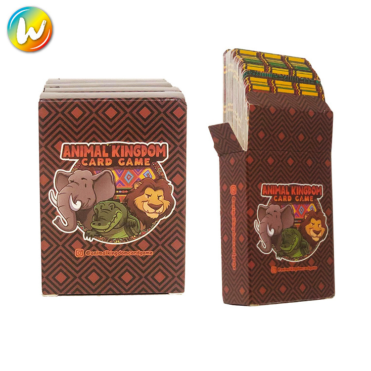 Factory Custom Luxury Logo Premium Design Fancy Recyclable Kraft Paper Printing coated paper Card Game With Box