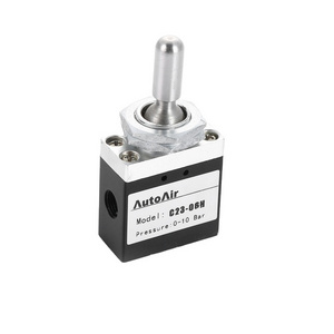 AUTOAIR Brand C23-06H 5 port 3 position Toggle Switch Valve  C23-06B C23-06A C23-06H 3 position 5 way pneumatic cylinder valves