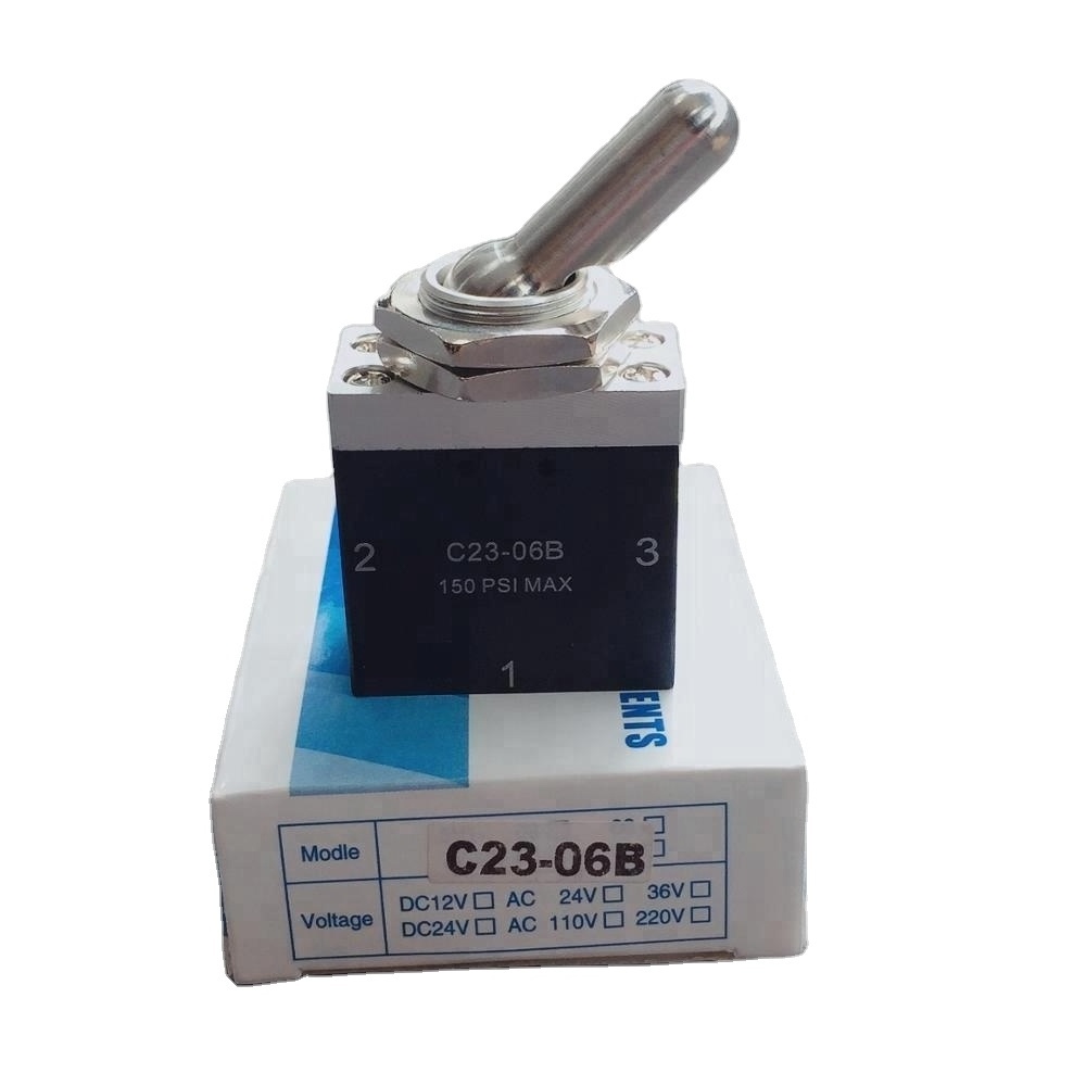 AUTOAIR C23-06B C23-06A C23-06H Toggle Switch 3 position 5 way s C23-06H type 5 port 3 position Toggle Switch Valve