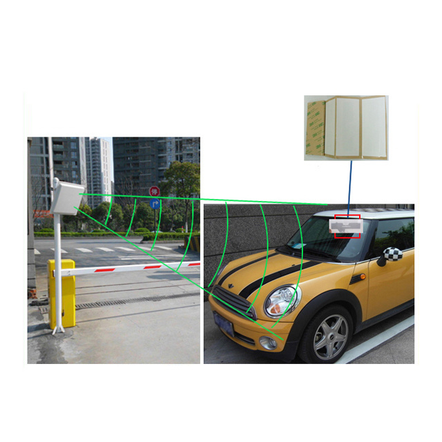 Long Range Access Control UHF RFID Windshield Label/Sticker/Tag for UHF Reader used in parking lots