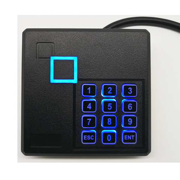 125khz/13.56Mhz security system keyboard card reader wiegand access control rfid reader with keypad