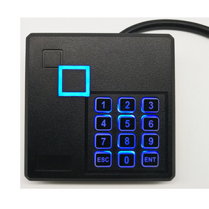 125khz/13.56Mhz security system keyboard card reader wiegand access control rfid reader with keypad