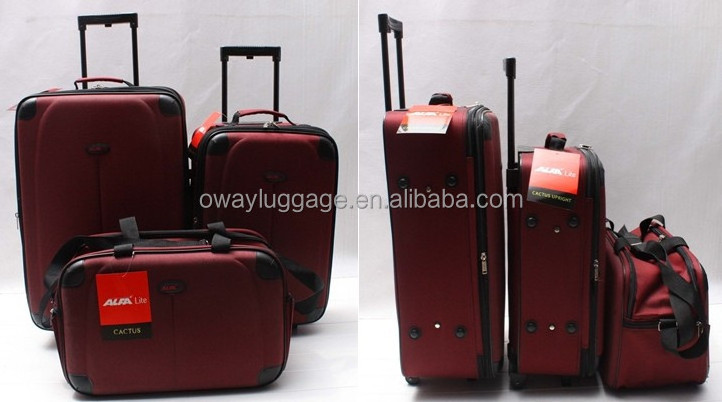 stock 3pcs trolley luggae bag size 20 24 28inch travel bag and suitcase