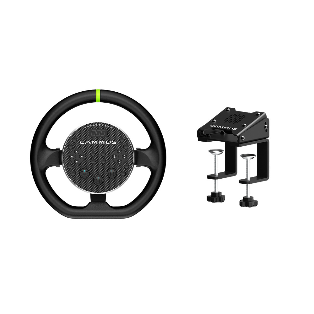 CAMMUS C5 Car Simulator Direct Drive Base Steering Wheel And HUB Together 3 In 1 Set