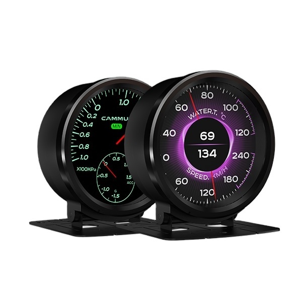 60mm LCD Face Car Meter Boost EGT water temp air pressure Gauge Water temperature Oil pressure Volt Tachometer Gauge Meter