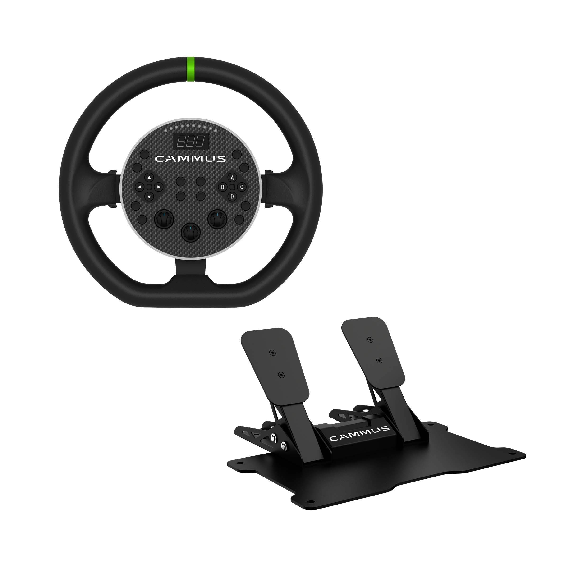 CAMMUS C5 Direct Drive Wheelbase Car Simulator Gaming Steering Wheel for PC Racing Go Kart Steering Wheel