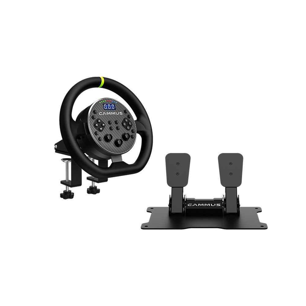 CAMMUS C5 Car Simulator Direct Drive Base Steering Wheel And HUB Together 3 In 1 Set