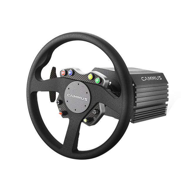 CAMMUS Car Racing Simulator Steering Wheel and Pedals for Game Driving Force Shifter Simulator Accessories