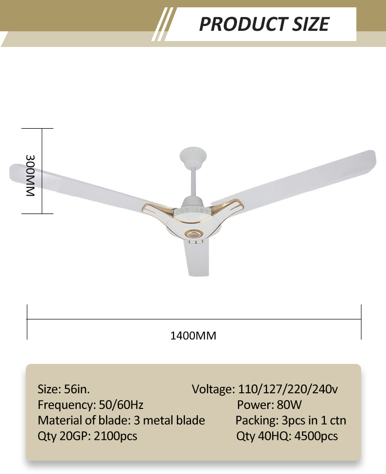 220V DC Industrial 56 Inch Led BLDC Light Prices Remote Modern Restaurant Low Smart Outdoor 12 volt dc ceiling fan